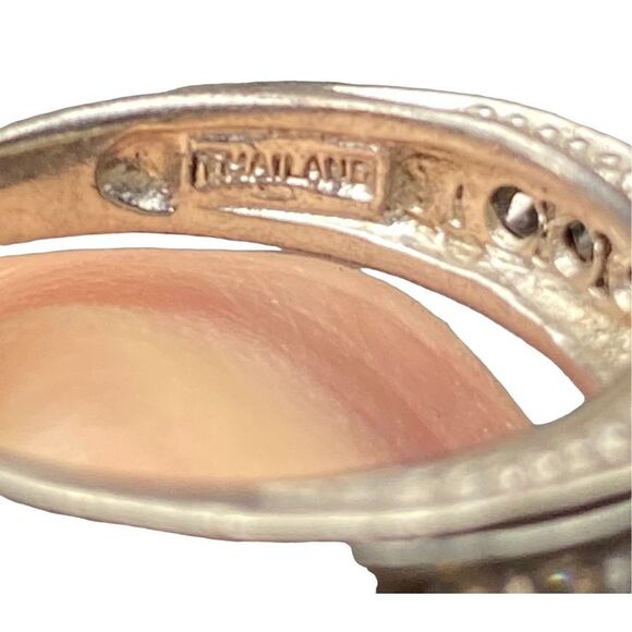 NF Chapal sterling silver 925 round CZ diamond engagement ring 6 - Picture 8 of 14